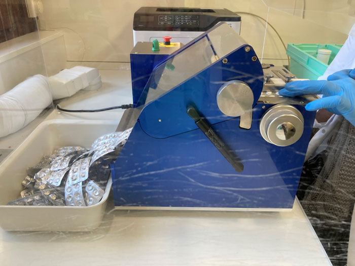 PVC-Tabletentblister-Entblisterung